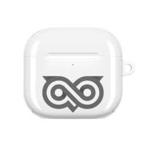 AirPod Case — Minimal Infinity Owl Logo Protective Cover